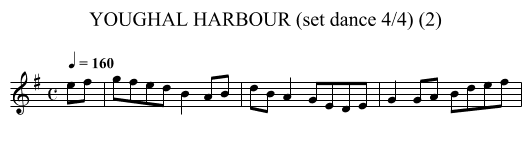 YOUGHAL HARBOUR (set dance 4/4) (2) - staff notation