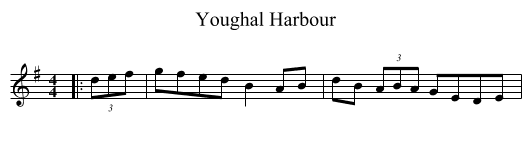 Youghal Harbour - staff notation