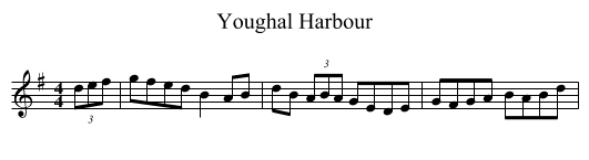 Youghal Harbour - staff notation