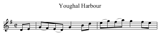 Youghal Harbour - staff notation