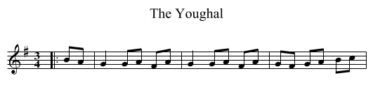 Youghal, The  - staff notation
