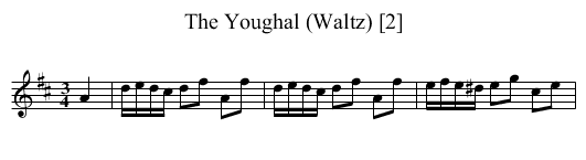 Youghal (Waltz) [2], The - staff notation