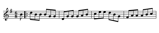 You'll go a Hunting no more - staff notation