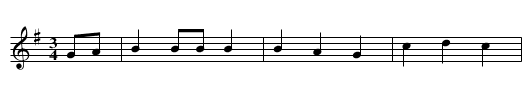 Young Alanthia - staff notation