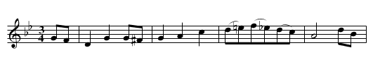 Young Black Cow, the  - staff notation