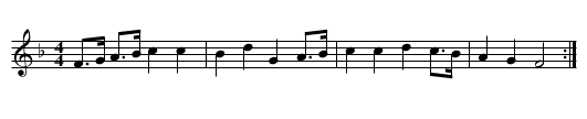Young Collins - staff notation