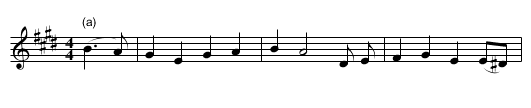 Young Edward - staff notation