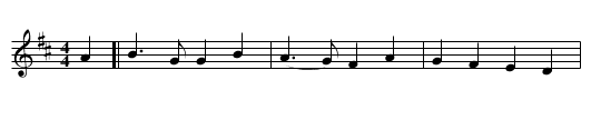 (Young) Edwin in the Lowlands Low - staff notation