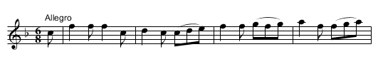 young may moon, The  - staff notation