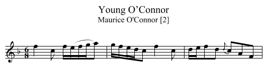 Young O’Connor - staff notation