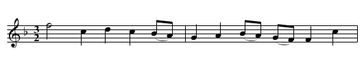 Young Phillis. PFD2.224 - staff notation