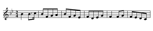 Ysgin Aur - staff notation