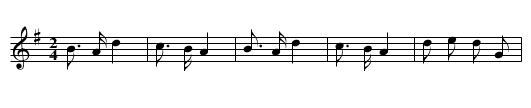Yuo diedao - staff notation
