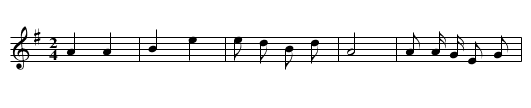 Zai liushu - staff notation