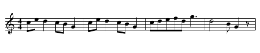 Zakochali sie dwoje ludziskow w sobie - staff notation