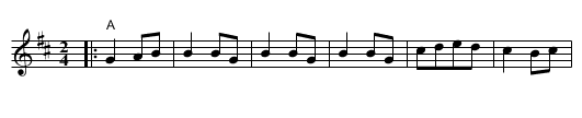 Zborenka - staff notation