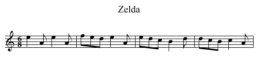Zelda - staff notation