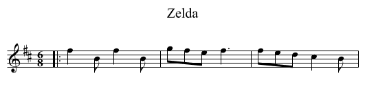 Zelda - staff notation