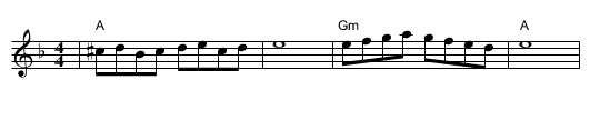 Zemer Atik (Dm) - staff notation