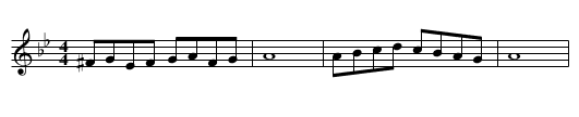 Zemer Atik - staff notation
