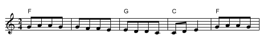 Zemjo Makedonska - staff notation