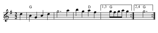 Zephyrs and Flora - staff notation