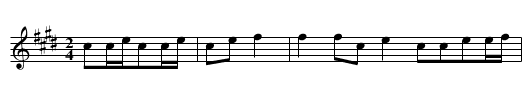 Zha chazi - staff notation