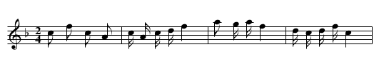 Zhai putao - staff notation