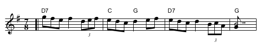 Zhalna Majka - staff notation