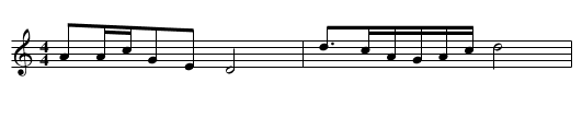 Zhao jingzi - staff notation