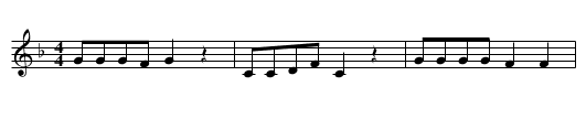 Zheshi hongsijun - staff notation