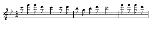 Zhong yangyan - staff notation