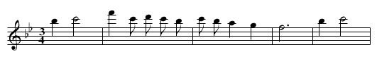 Zhu niangjia - staff notation