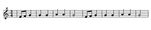 ZIEHT DER DEUTSCHE IN DEN KRIEG - staff notation