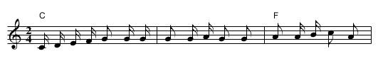 zilvervloot - staff notation