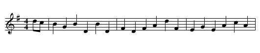 Zinzan's Maggot - staff notation