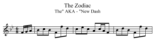 Zodiac, The - staff notation