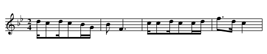 Zou xikou, 1) - staff notation