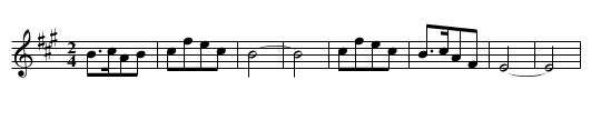 Zou xikou - staff notation