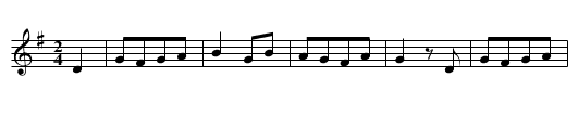 Zu Arel op der Knippchen, S. 33f - staff notation