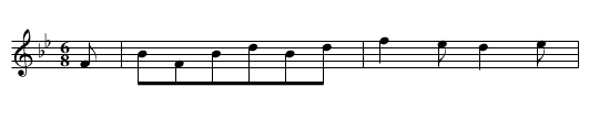 ZU KINDELSBERG AUF DEM HOHEN SCHLOSS - staff notation
