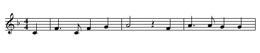ZU STRASSBURG AUF DER SCHANZ - staff notation