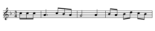 Zuckin zider droo a ztraw - staff notation