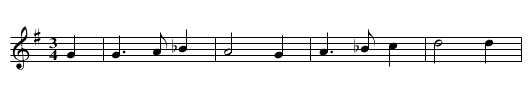 Zwei Koenigskinder - staff notation