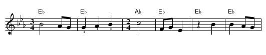 Zwiefacher Bayerischer Bauer - staff notation