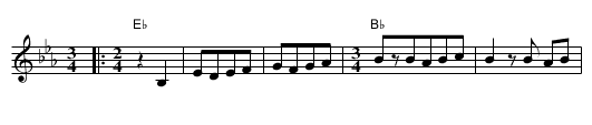 Zwiefacher Eisenkeilnest - staff notation
