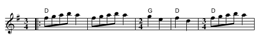 Zwiefacher Schubkarrn - staff notation