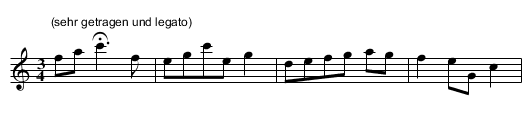 Zwoelf Almer (11.) - staff notation